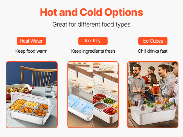 food serving display container
