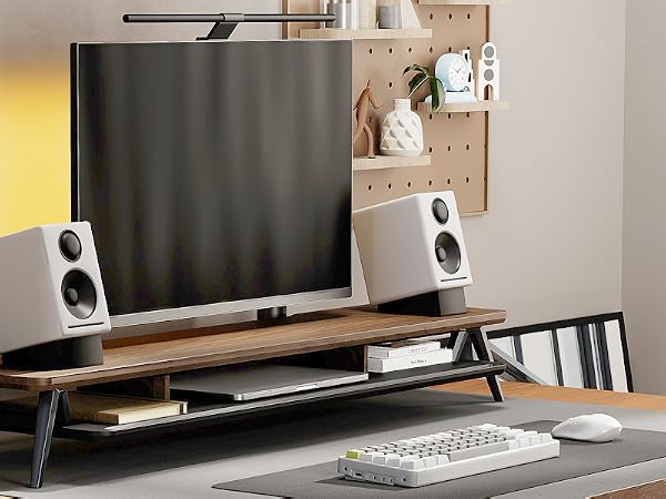 monitor stand brown
