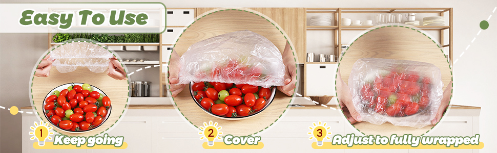 5 Elastic Stretch Fresh Keeping Covers