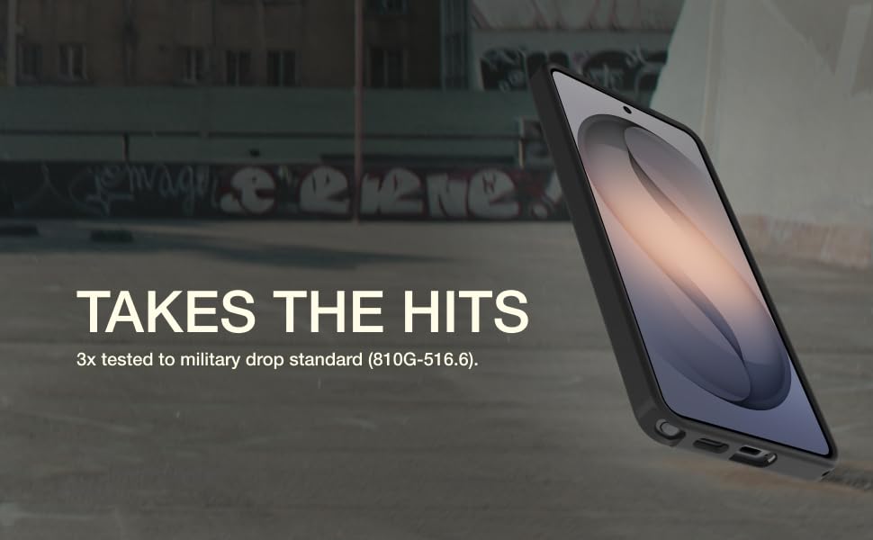 Takes the hits. 3x tested to military drop standard.