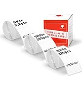 3-Roll Phomemo M110 Original Labels 1.57"x 0.75"(40x20mm),Black on White, Compatible with Phomemo...