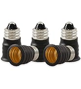 Electop E11 to E12 LED Bulb Base Adapter Converter Light Socket Lamp Holder(5 Pack)