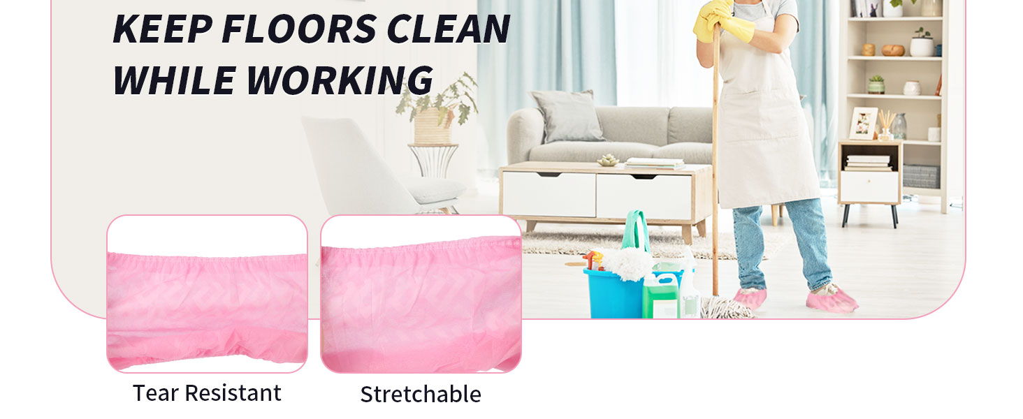 foot covers house cleaning supplies fabric non woven booties indoor shoe protectors non slip xl