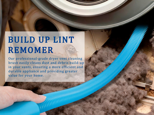 Dryer Vent Cleaner Kit with Dryer Vacuum Hose Attachment