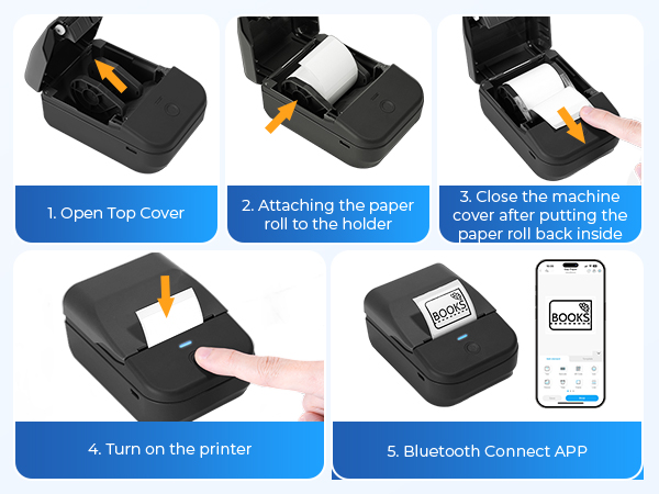 label maker machine with tape label printer thermal printer sticker printer thermal label printer