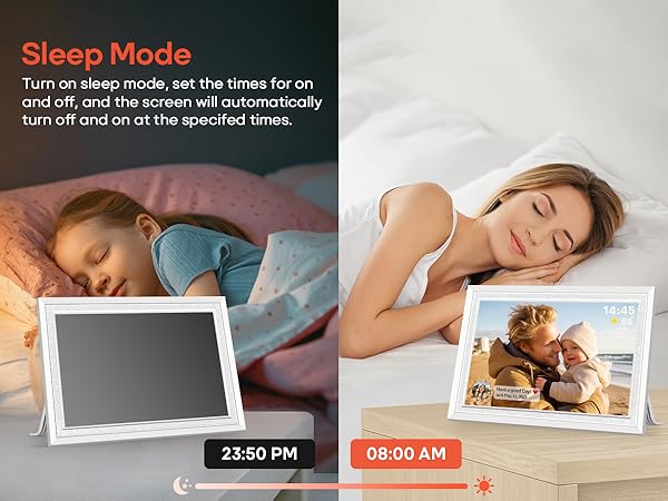 frameo digital picture photo video frame smart wifi HD IPS touch screen slideshow 32GB auto rotate