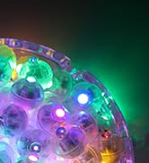 Rainbow Colored Round Light