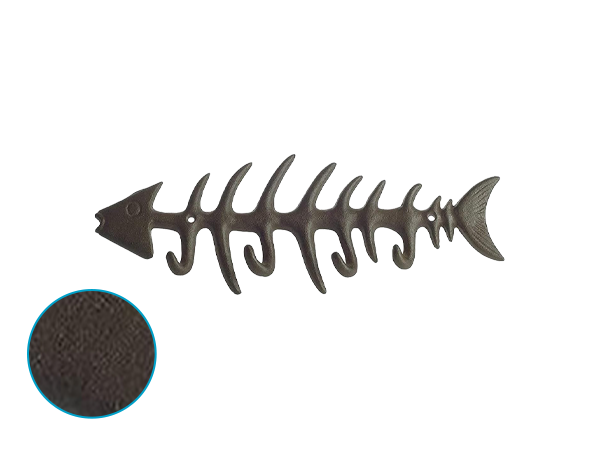 fish bones wall mounted towel rack comfify