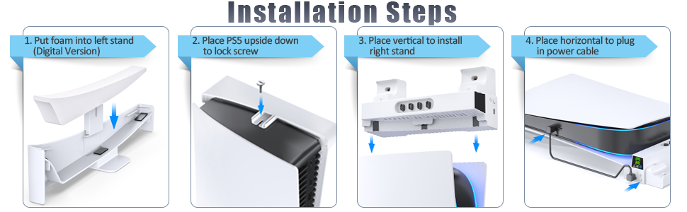 ps5 cooling station horizontal