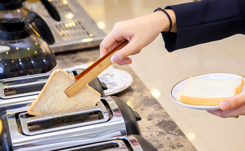 Perfect size for grip the toast to avoid hurt your hand in every morning time.