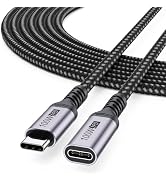 DteeDck USB C Extension Cable 10ft, USB Type C Extension USB 3.2 Gen 2 60W Male to Female Braided...