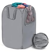 HOUSE AGAIN Upgraded Pop Up Hampers for Laundry, Collapsible Laundry Basket with Durable Handles ...