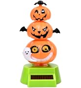 YGMONER Solar Pumpkin Car Dashboard Dancer - Halloween Decorations Solar Powered Dancing Figure, ...