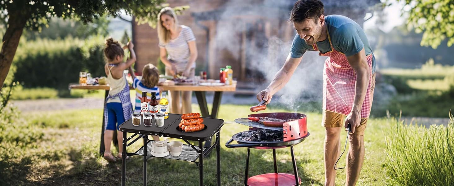 grill folding table bbq