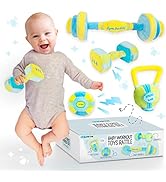 Skywin Baby Workout Toys Fit Training - Baby Shower Set of 4 Soft, Durable and Safe Plush Baby Ra...