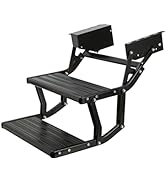 Homeon Wheels Electric RV Steps Aluminum Foldable 2-Step Platform 12V Travel Trailer Steps Portab...