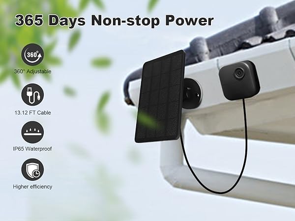 blink camera solar panel