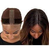 milano collection human hair wig grip short length wigs glueless band for lace front white women