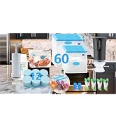 MOMODA Complete Sous Vide Cooking Kit - Includes 60 Reusable Vacuum Seal Bags, Upgraded Electric ...