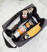 Travel Toiletry Bag for Men and Women, Portable Durable Shaving Organizer