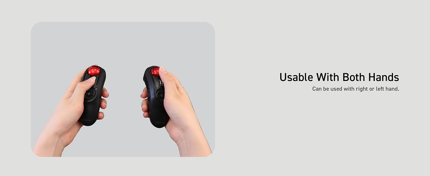 Relacon Trackball Usable With Both Hands