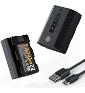 K&F CONCEPT 2-Pack NP-FZ100 Battery, USB-C Instant Power Display Battery | 2520mAh Fully Decoded ...