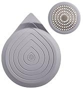 Quick install shower drain hair catcher Large 5-inch drain hair catcher with rust-resistant finish