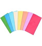 Bobobag 80 Sheets 20x20 Inch Easter Tissue Paper for Gift Bags, Pastel Rainbow Gift Wrap Paper fo...
