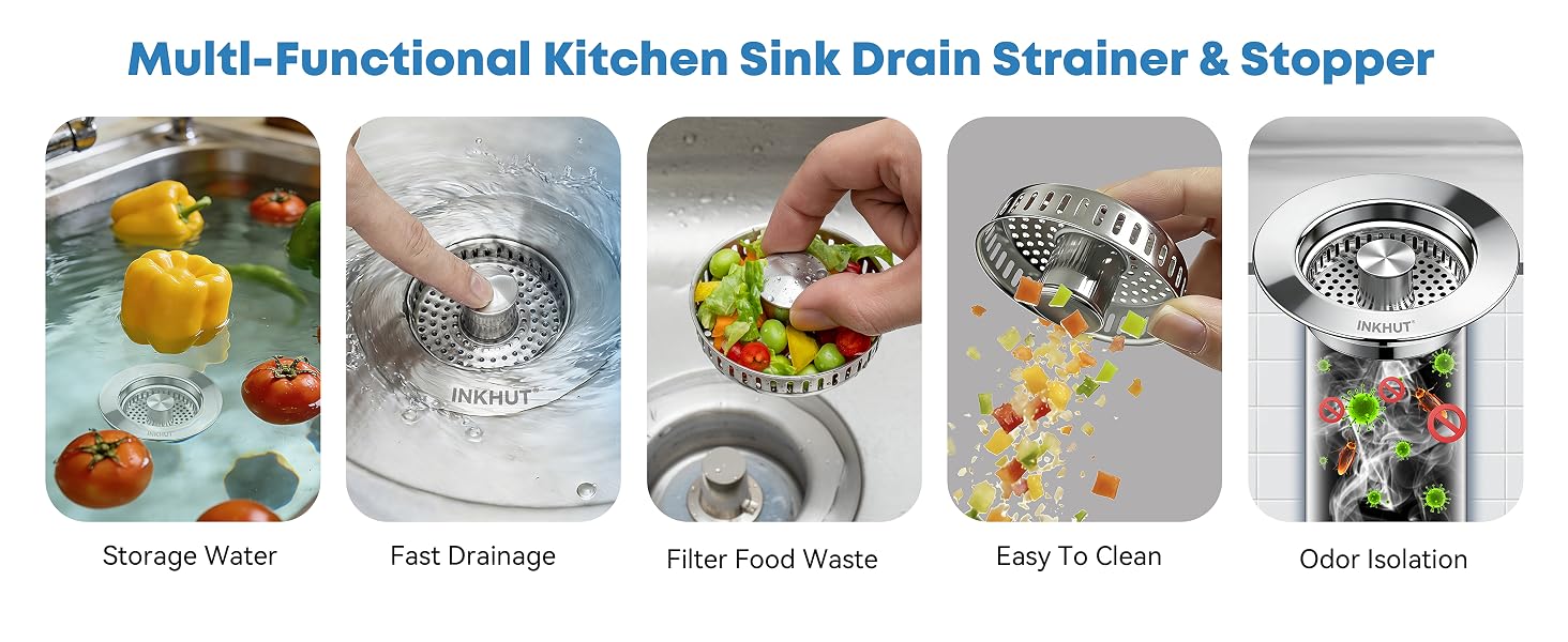 kitchen sink drain strainer stopper