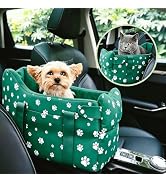 Cullaby Center Console Dog Car Seat Safe Travel for Small Dogs Under 15 lbs Detachable Washable P...