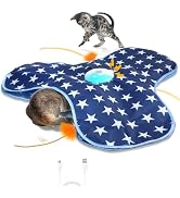 Sofolor Interactive Cat Toy Rechargeable, Cat Exercise Toys for Indoor Bored Adult Cats, Hide and...
