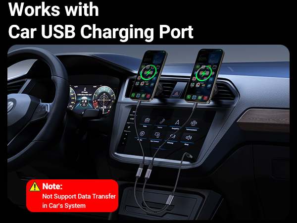 USB splitter for car USB port