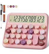 Mechanical Calculator 12 Digit Extra Large 5-Inch LCD Display, DECKLIT Battery Desk Calculator, B...