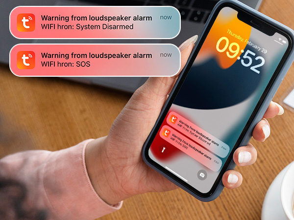 WiFi alarm defense system