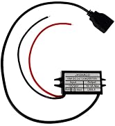 Waterproof 12V/24V to 5V USB Converter, 12V~24V to 5V USB A Female Port Adapter, DC-DC Step Down ...