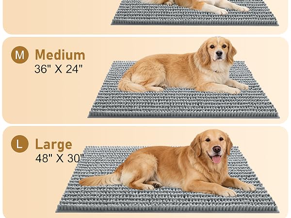 OLANLY Dog Door Mat for Muddy Paws
