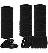 FVOLREM Hair Ties, 150 PCS No Damage, Hair Elastics Hair Accessories for Women Girls, Thick Seaml...