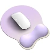 Mouse Pad Wrist Support - Ergonomic Gaming Desktop Mouse Pad Wrist Rest - Design Gamepad Mat Sili...