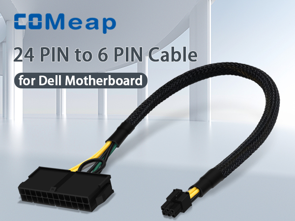 24 pin to 6 pin Dell adapter