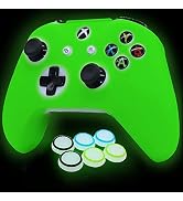 HLRAO Controller Skins Silicone Grip Glow in The Dark Protective Case for Xbox One S Controllers(...
