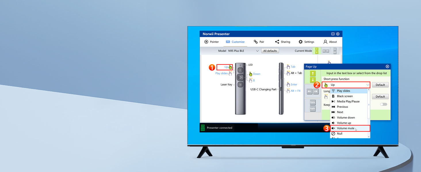 N95 presentation clicker