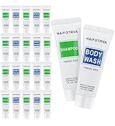 HAIFOTRVA Travel Size Shampoo and Body Wash Bulk Pack of 30,Individually Wrapped 30ml/1 fl oz Sma...