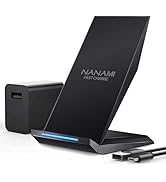 NANAMI Fast Wireless Charger with USB Phone Charger, Qi Certified Charging Stand with QC3.0 Adapt...