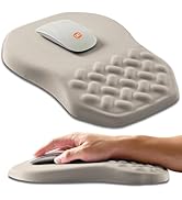 Armanza Ergonomic Slope Mouse Pad Wrist Support, Wrist Rest Mousepad for Carpal Tunnel Pain Relie...