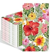 100PCS Hawaiian Paper Napkins 3 Ply Tropical Decorative Hand Towels for Bathroom,Luau Party Dispo...