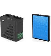 YIOU Air Purifier, Midnight Black & Air Purifier R1 Replacement Filter, Blue
