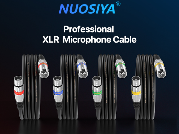 Premium XLR to XLR cables with oxygen-free copper for clear sound