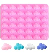 Kichvoe Silicone Cloud Molds - Cloud Shape Chocolate Molds - Mousse Fondant Mould Candy Soap Mold...