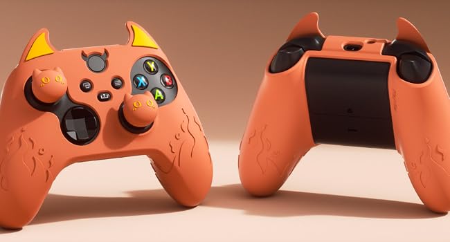 Kawaii Anti-Slip Controller Skin Grip Protector for Xbox Core Wireless Controller with Thumb Grips