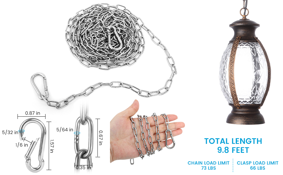10 Feet Long Light Duty Chain
